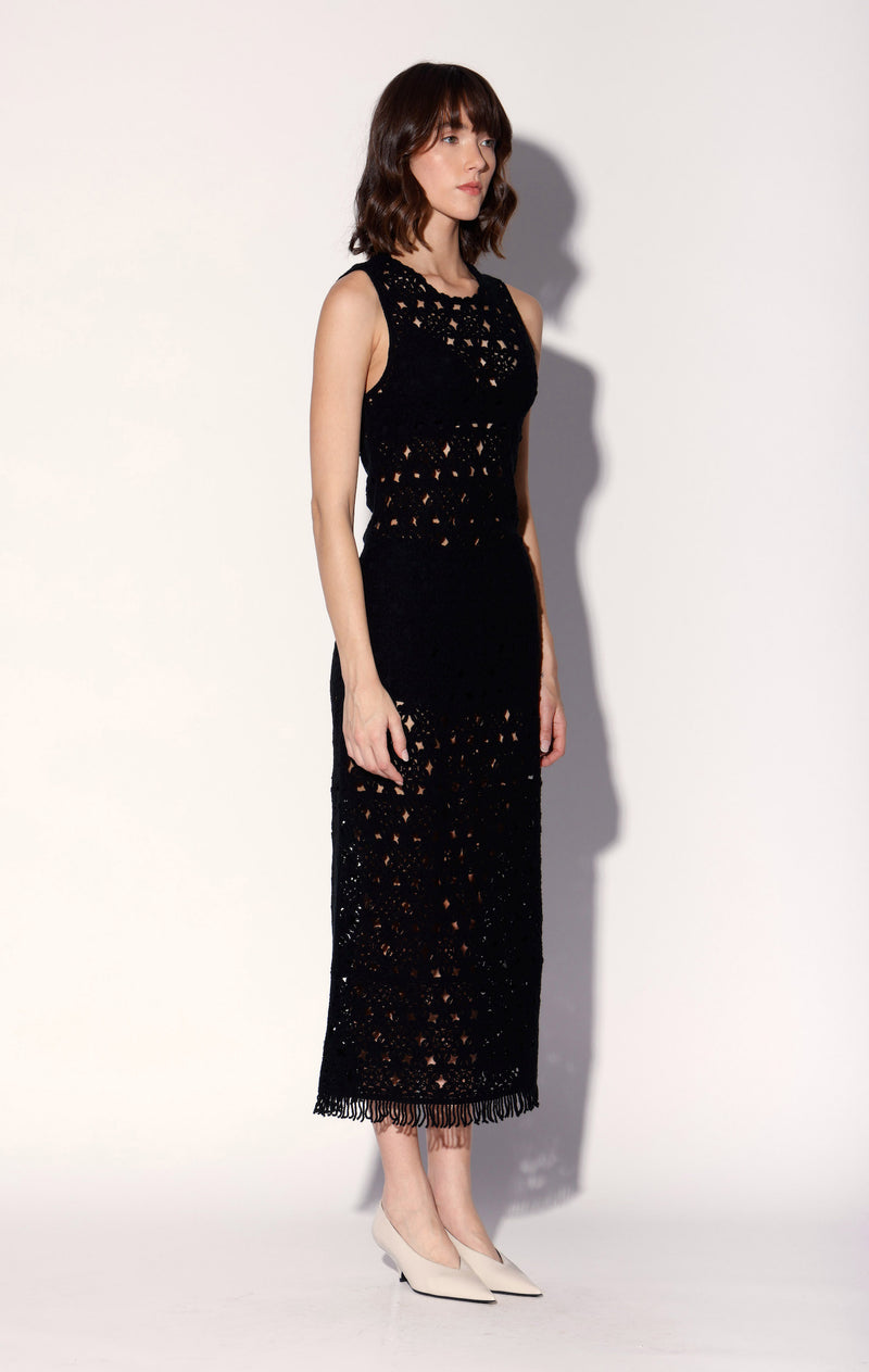 Brianna Dress, Dot Crochet Black (Pre Spring 2026)