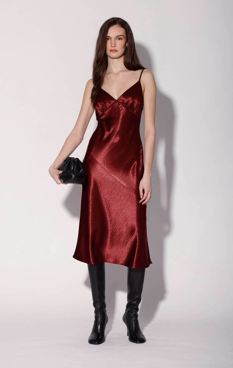 Bristol Dress, Burgundy