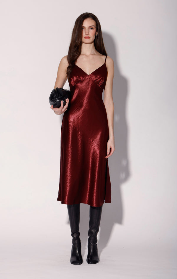 Bristol Dress, Burgundy