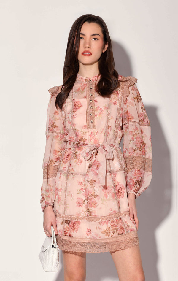 Angelica Dress, Blush Rose