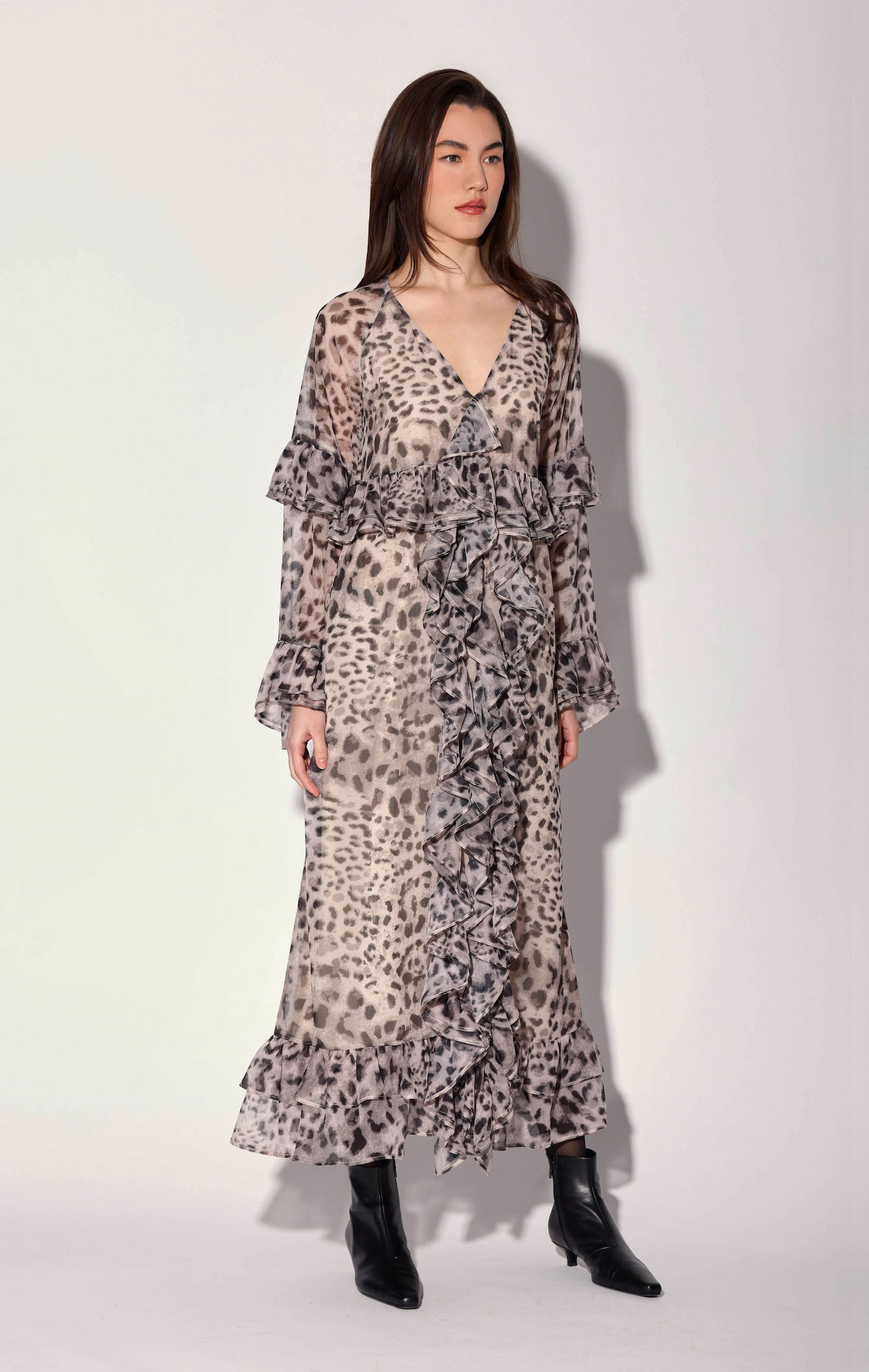 Alicia Dress, Tibet Leopard