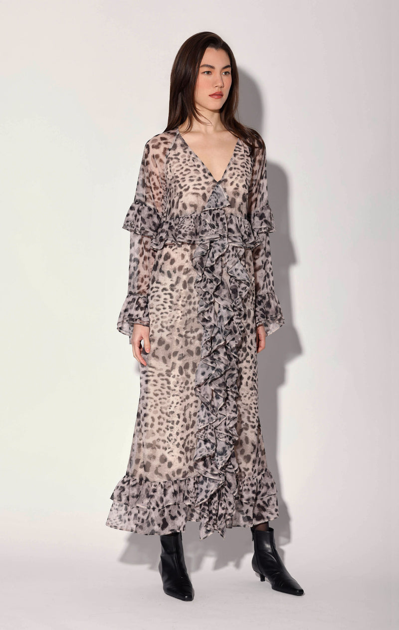 Alicia Dress, Tibet Leopard