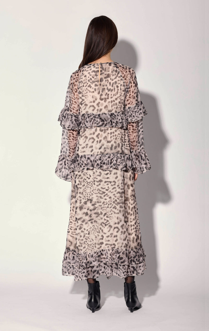 Alicia Dress, Tibet Leopard