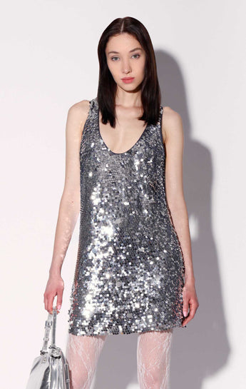 Dreamer Dress, Silver Sequin