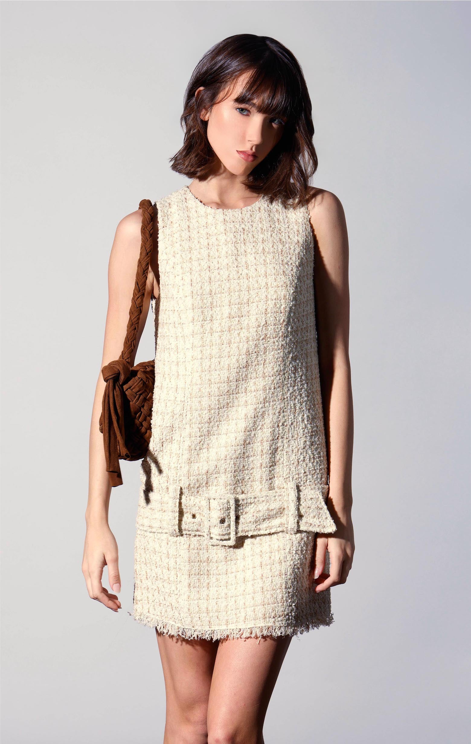 Vanna Dress, Sahara Tweed