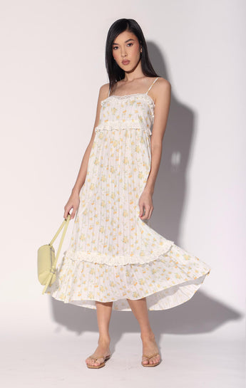 Carla Dress, Yellow Bouquet