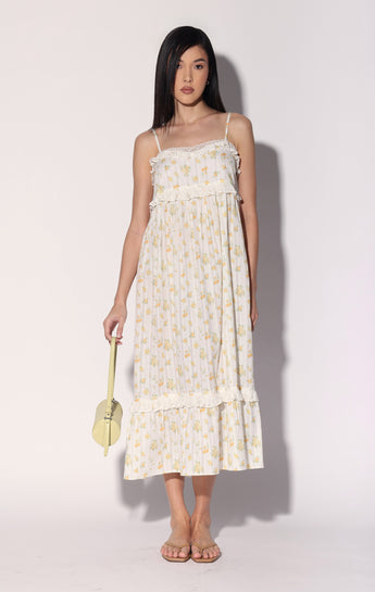 Carla Dress, Yellow Bouquet