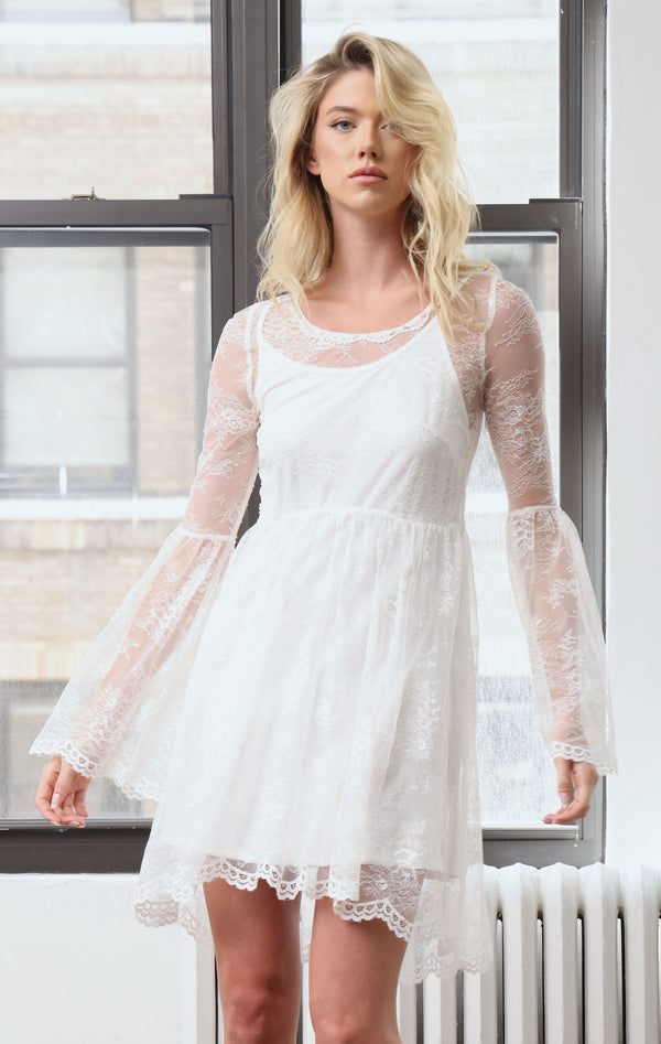 Gabrielle Dress, Ivory Lace
