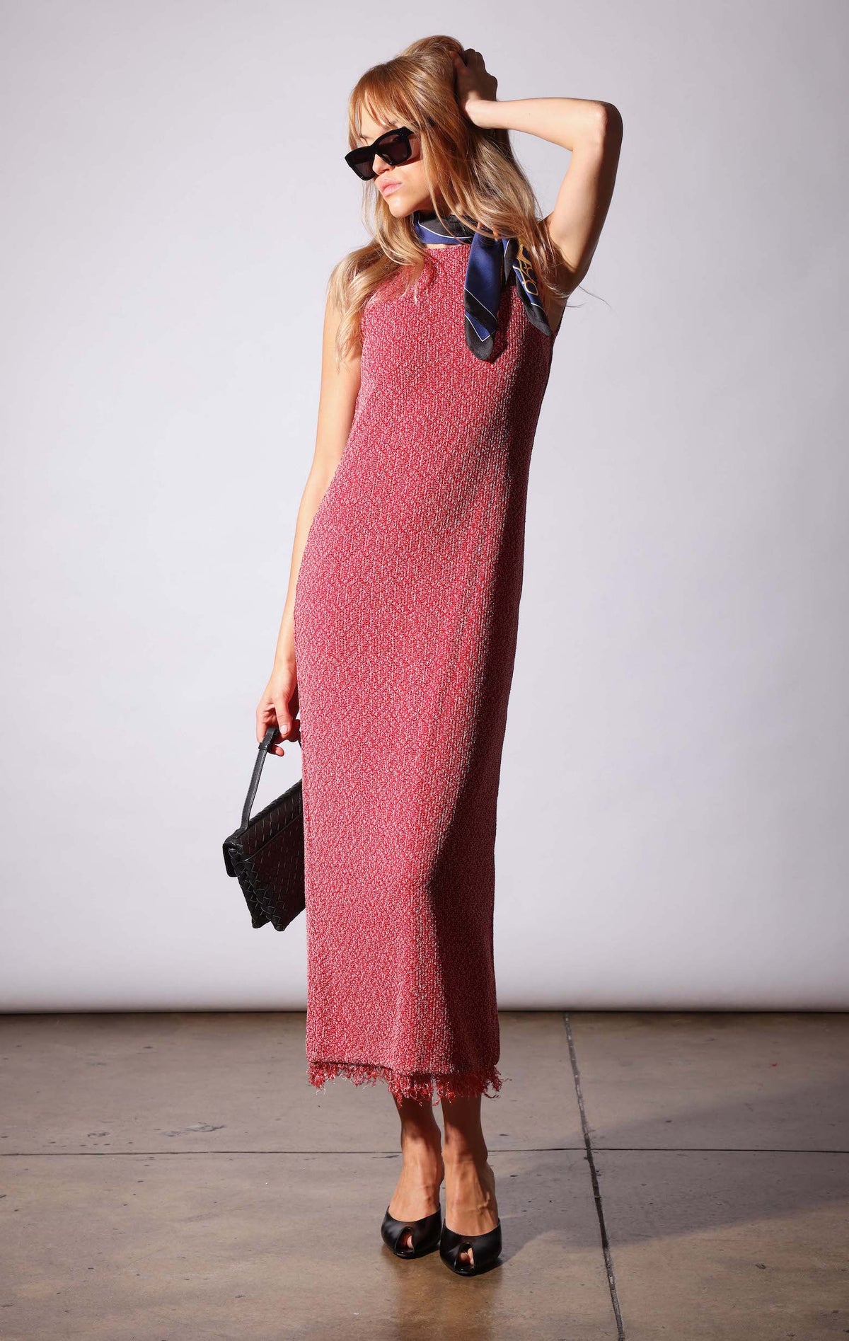 Khalia Dress, Red White