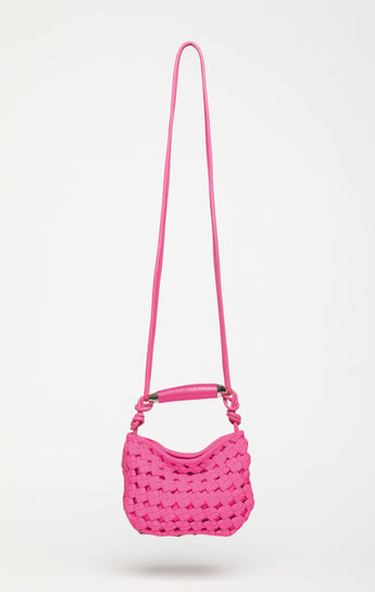 Hazel Mini Hobo, Bright Pink