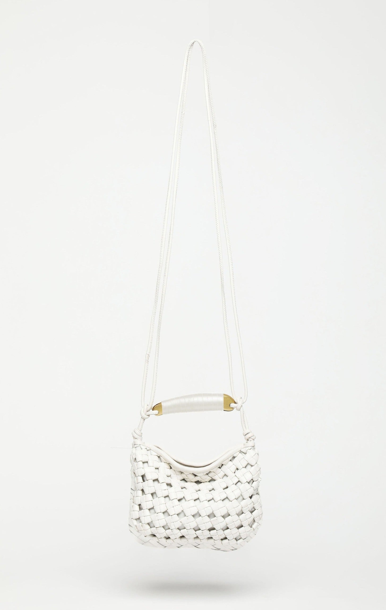Hazel Mini Hobo, Bright White