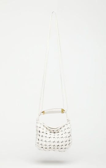 Hazel Mini Hobo, Bright White