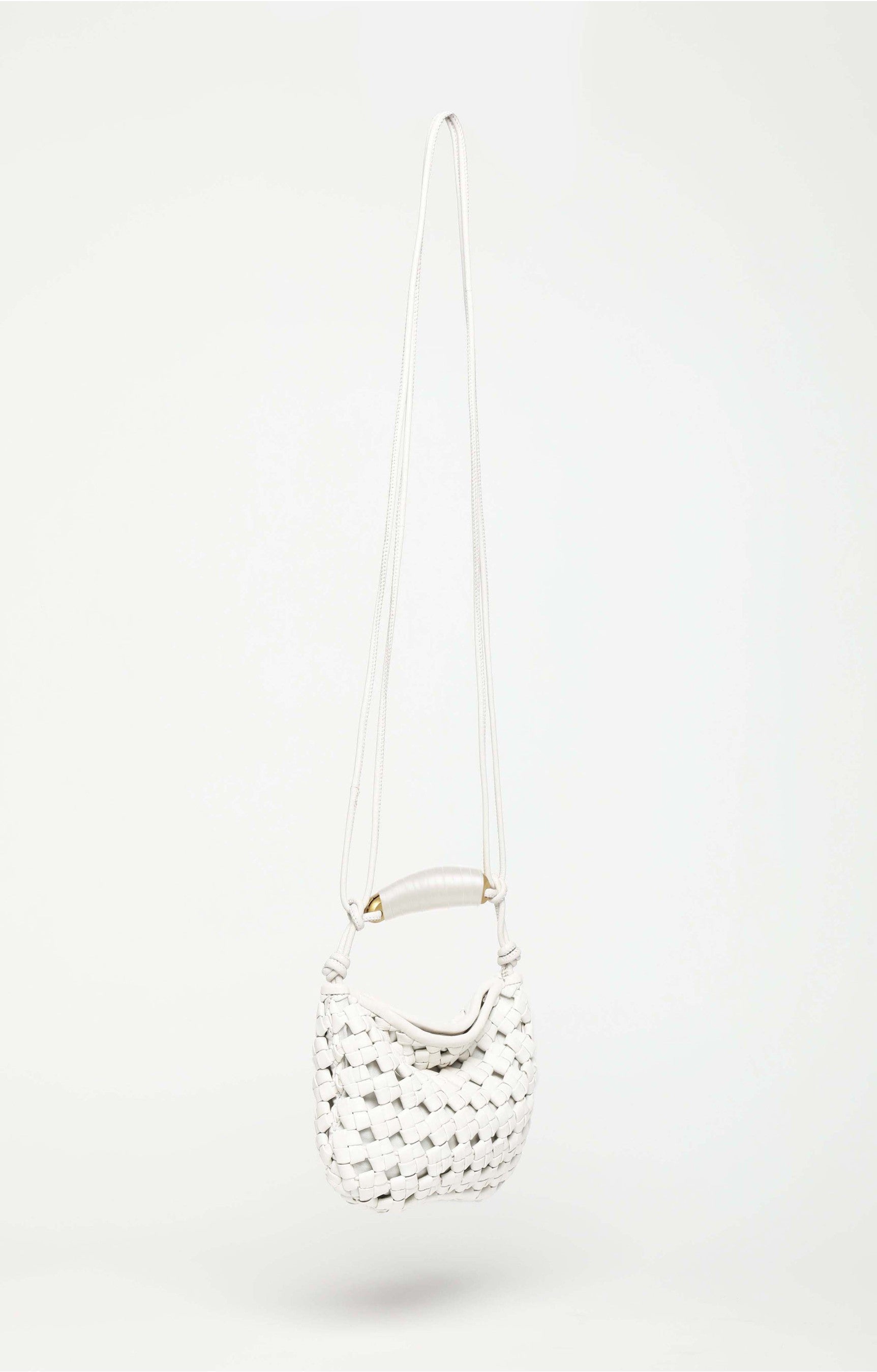 Hazel Mini Hobo, Bright White