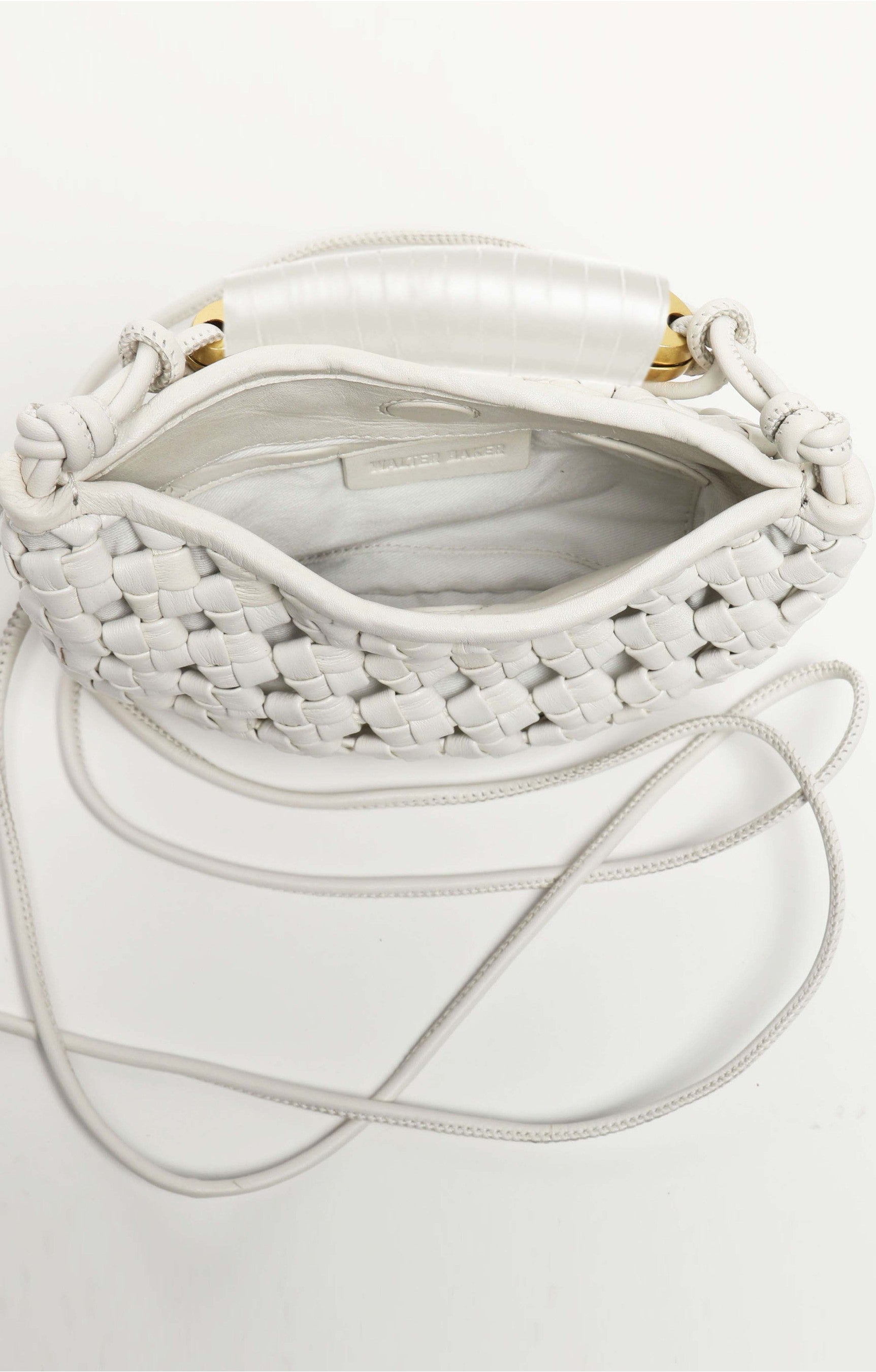 Hazel Mini Hobo, Bright White