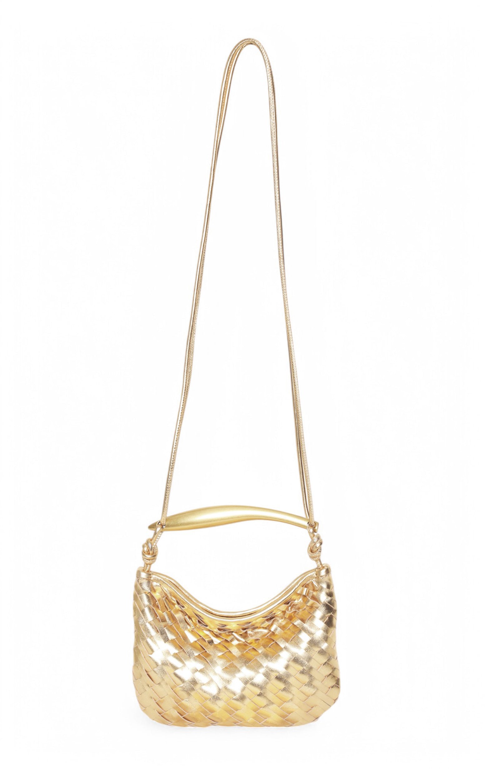 Hazel Mini Hobo, Gold (Holiday 2025)