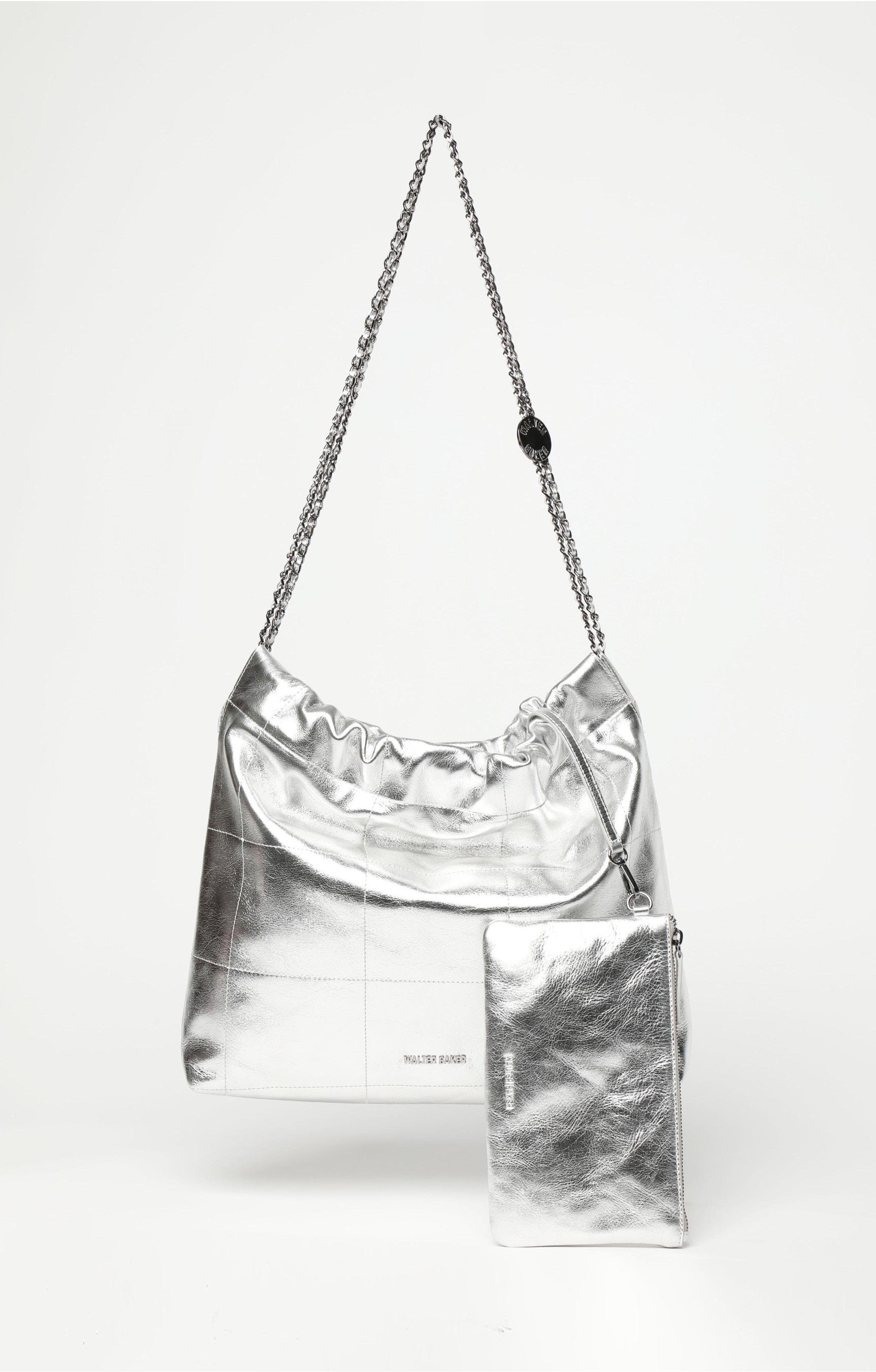 Cleo Shoulder, Metallic Silver