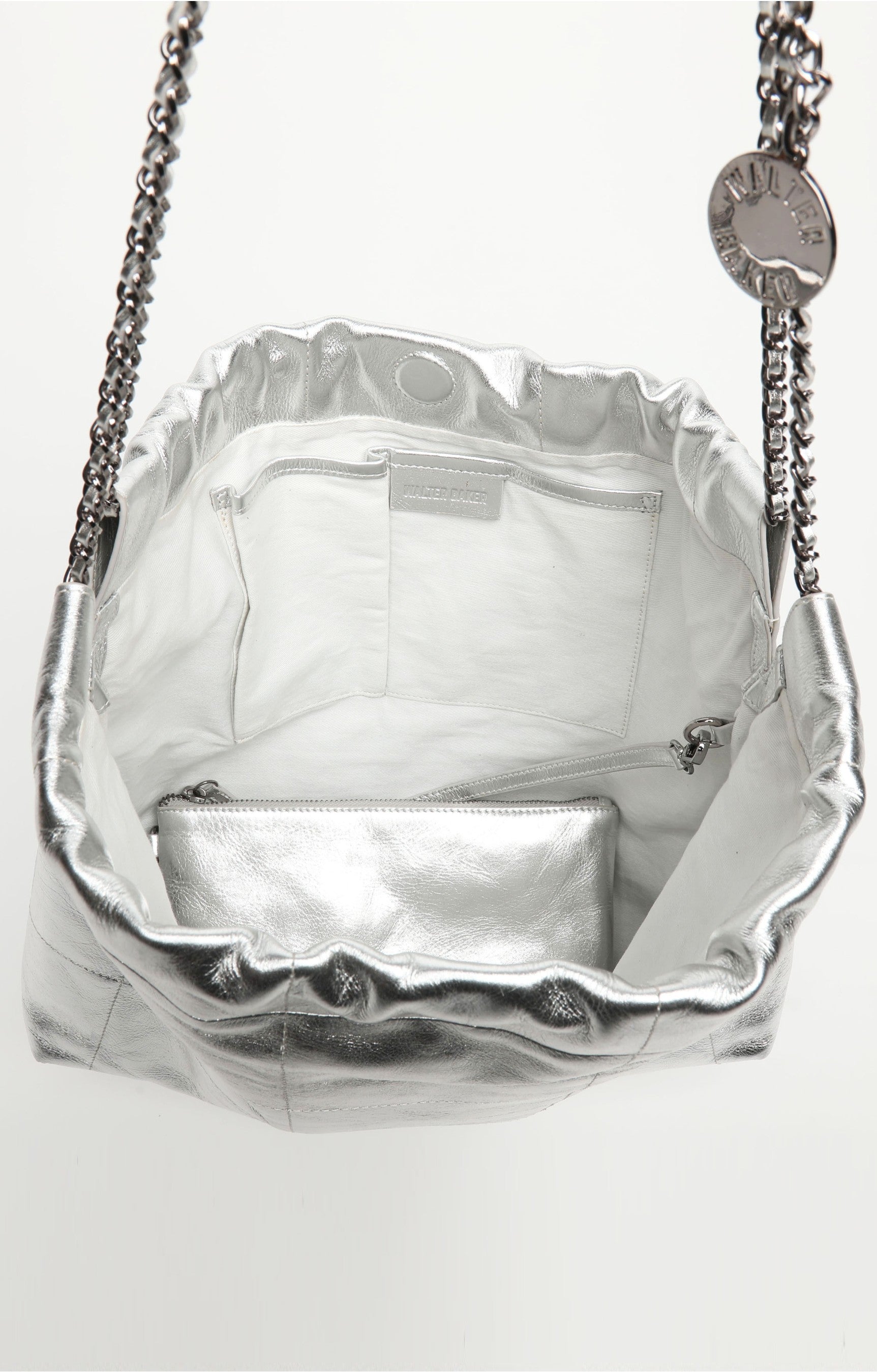 Cleo Shoulder, Metallic Silver