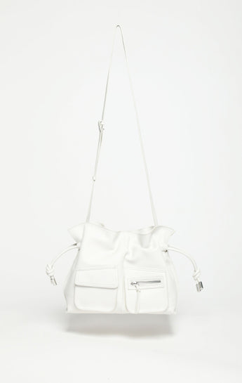 Easton Crossbody Clutch, Bright White