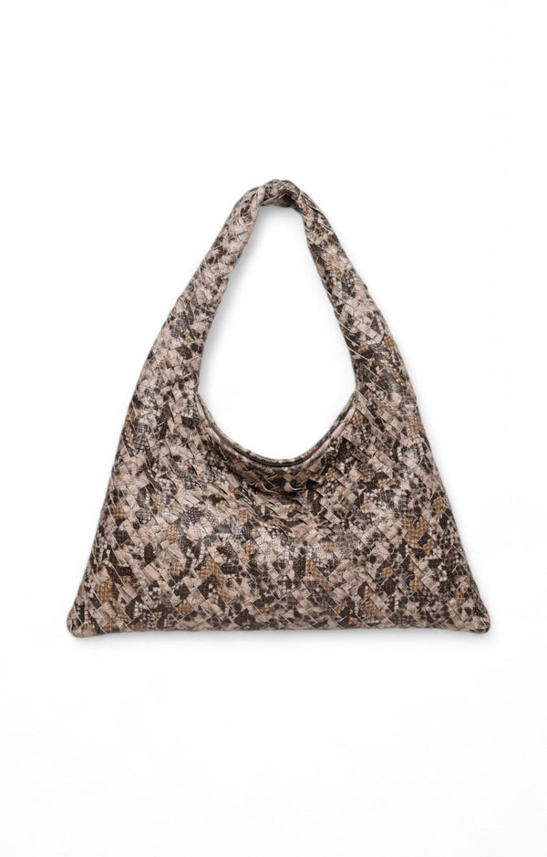 Haven Mini Hobo, Black Brown Snake