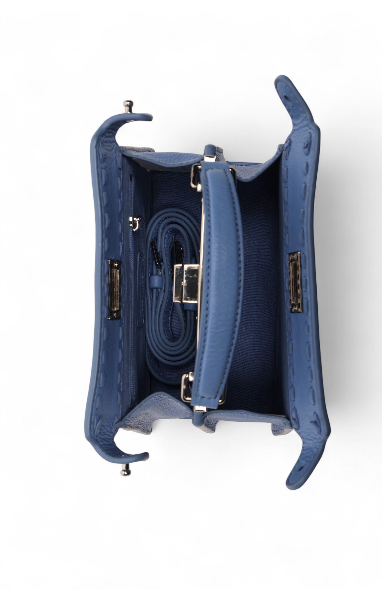 Reed Mini Satchel, Aqua Rush