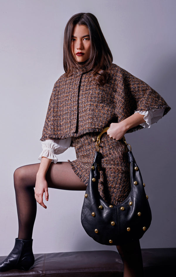 Miller Studded Hobo, Black