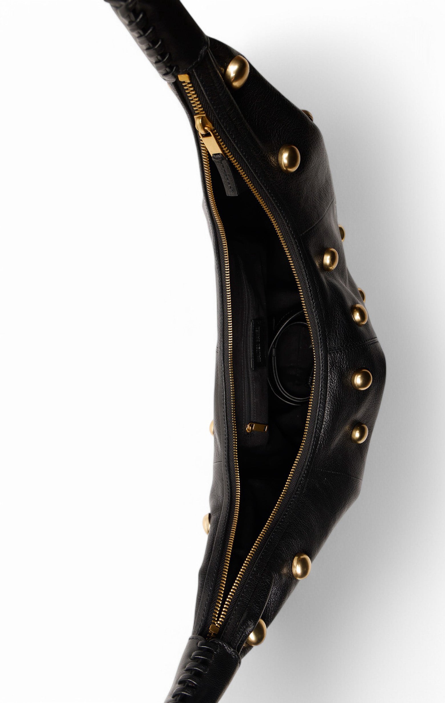 Miller Studded Hobo, Black