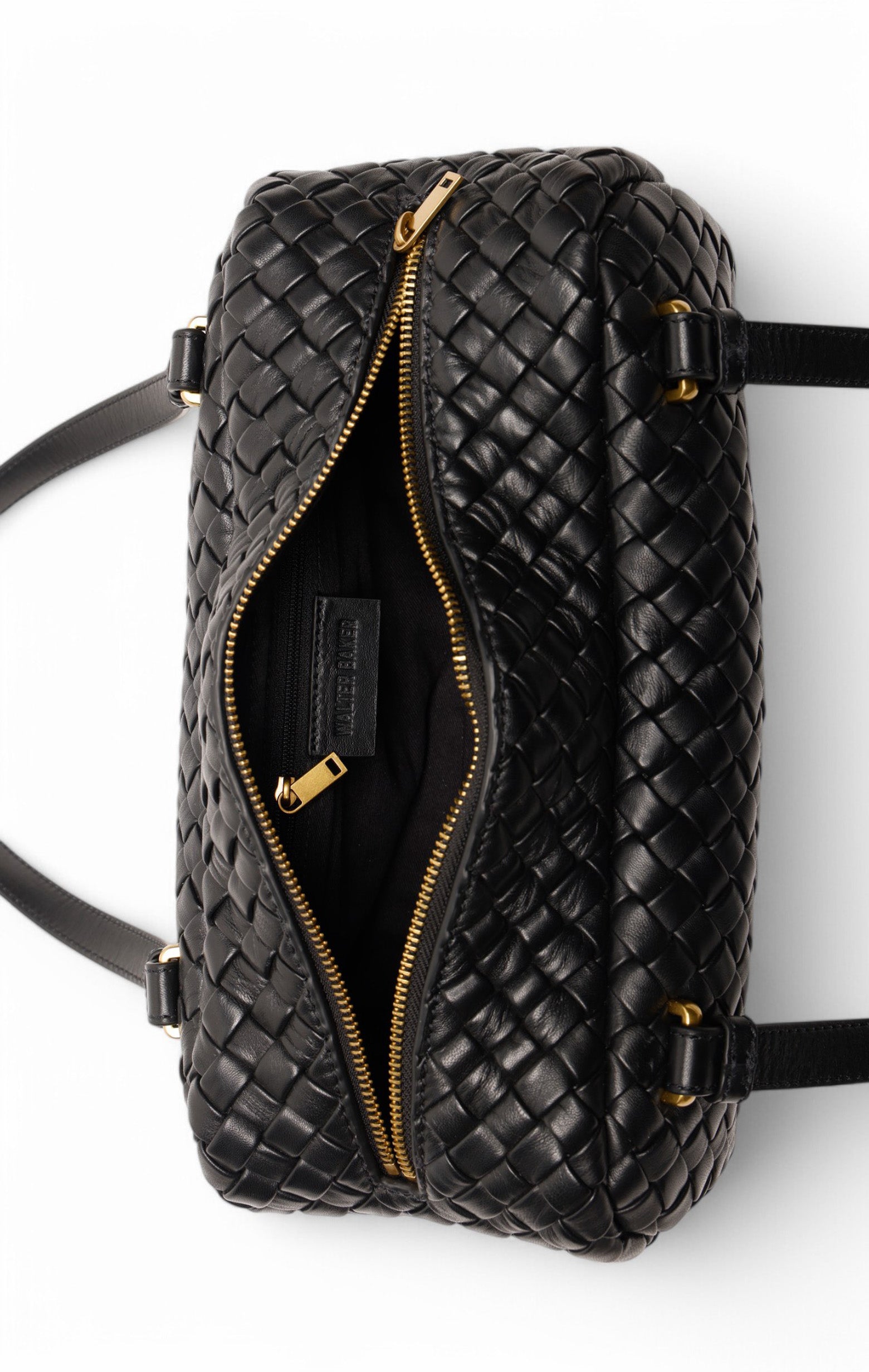 Lyla Barrel Shoulder, Black Puff