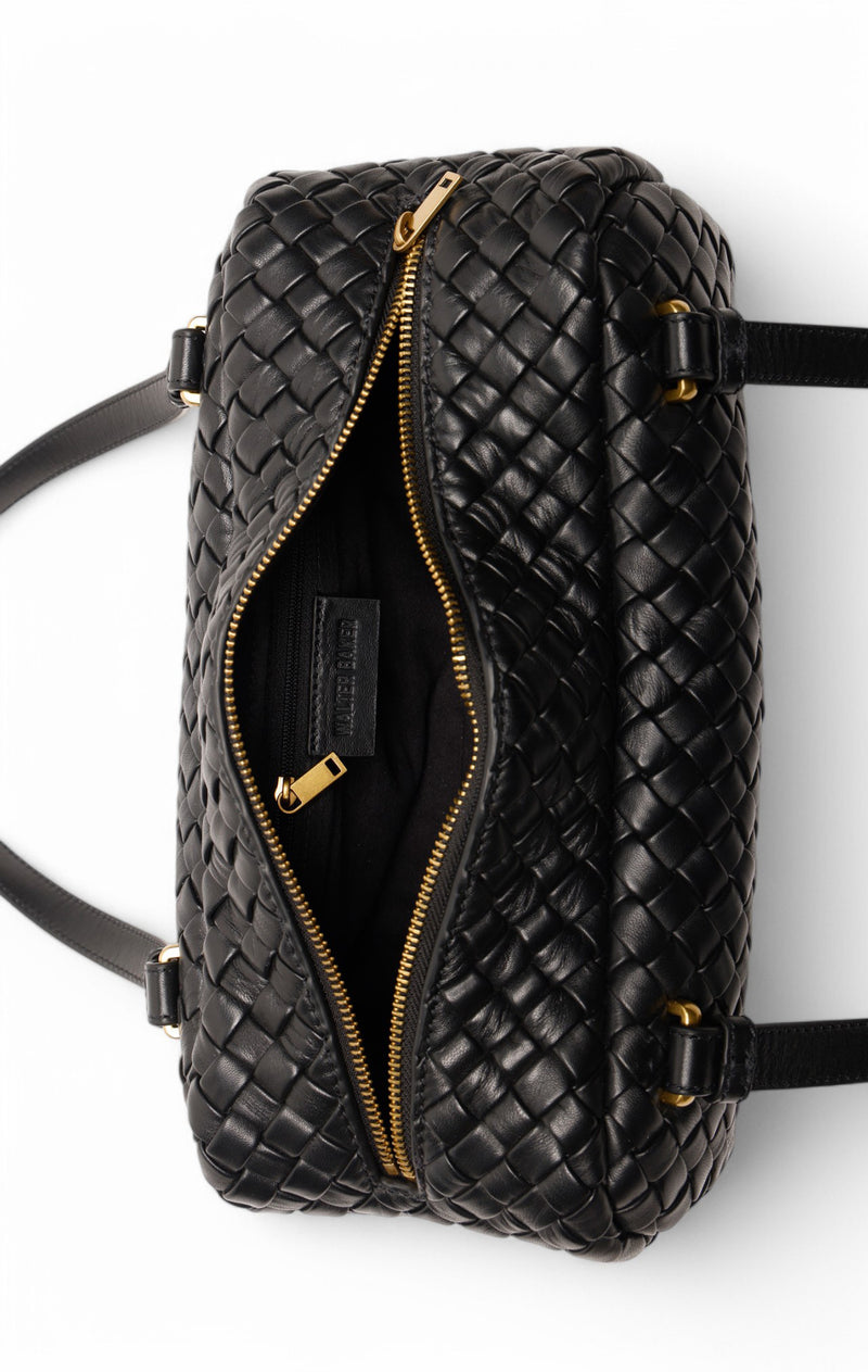 Lyla Barrel Shoulder, Black Puff Lyla Barrel Shoulder, Black Puff