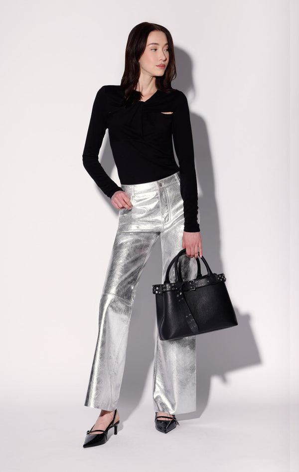 Brooks Satchel w/ Studs - Black