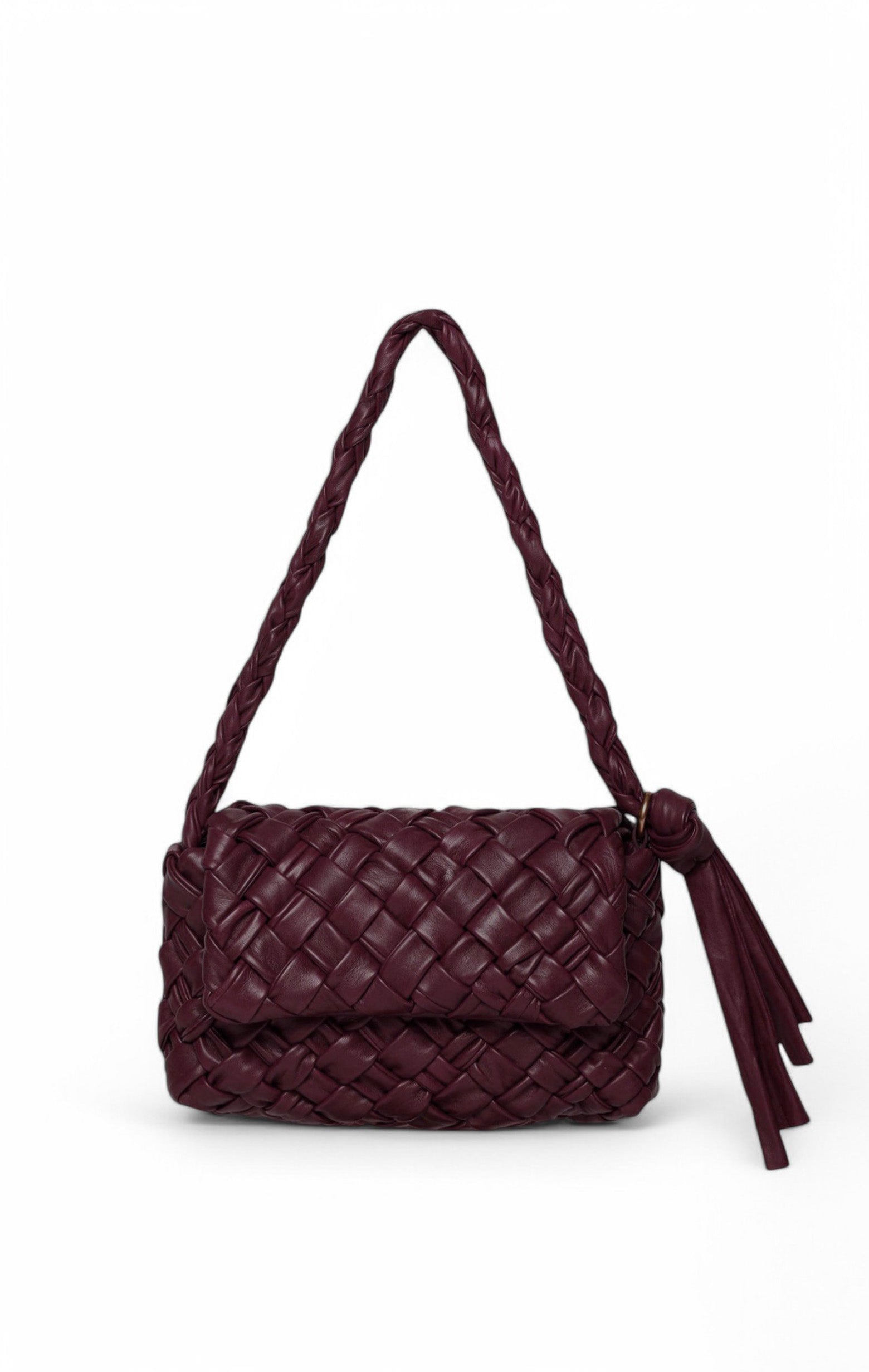 Halston Woven Flap, Black Jam