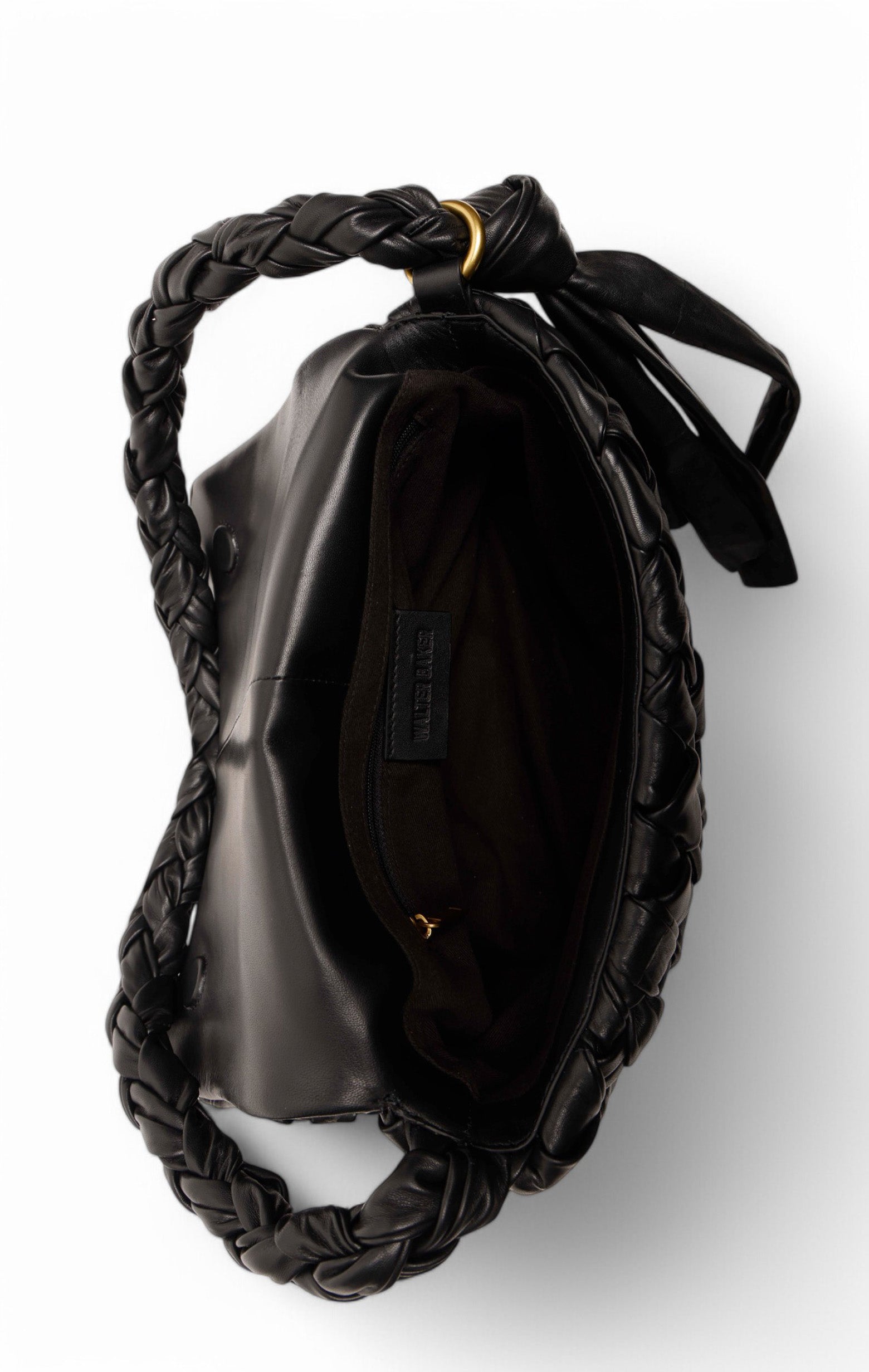Halston Woven Flap, Black