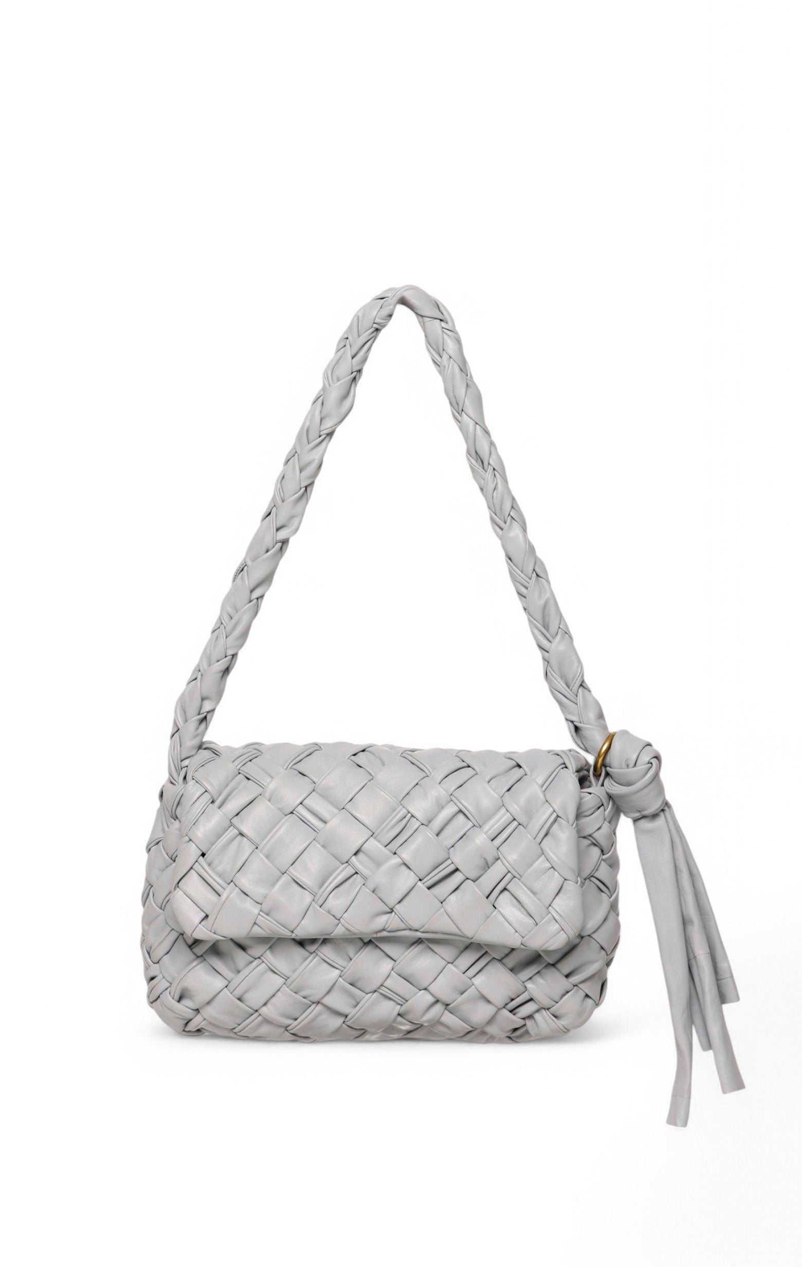 Halston Woven Flap, Elephant Grey
