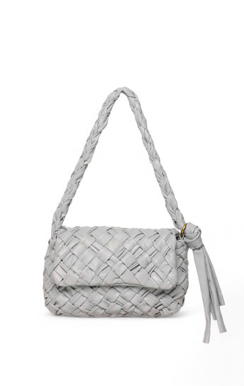 Halston Woven Flap, Elephant Grey