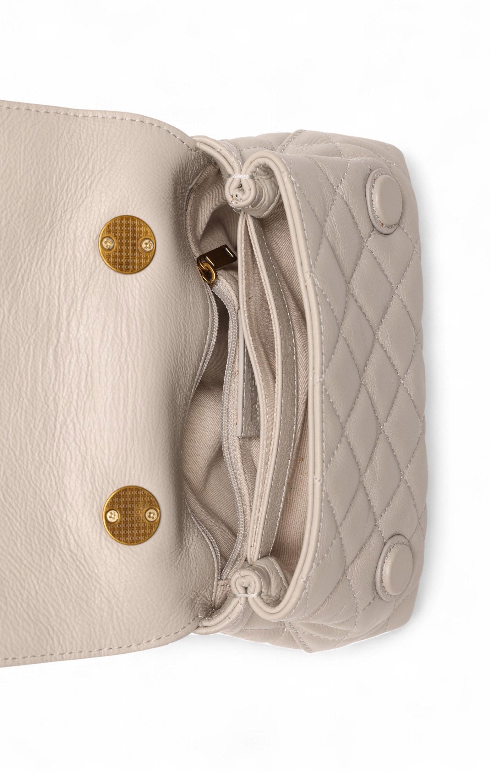 Leila Snake Mini Top Handle, Stone