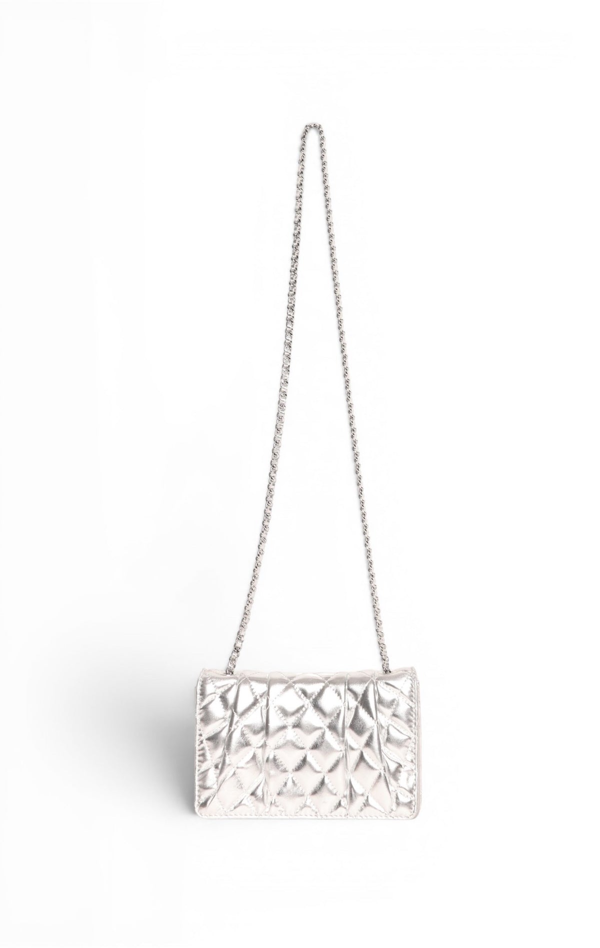 Addison Mini Flap, Silver