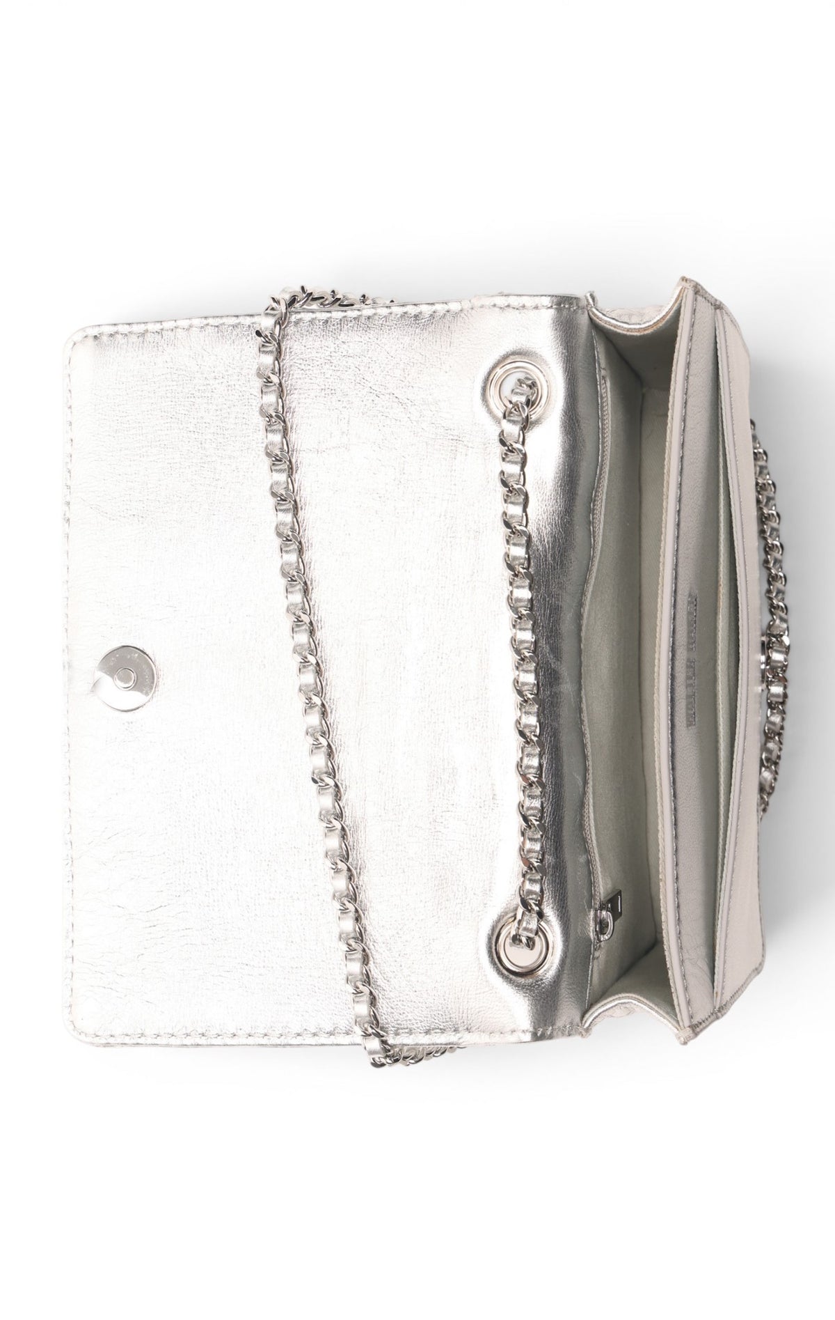 Addison Mini Flap, Silver