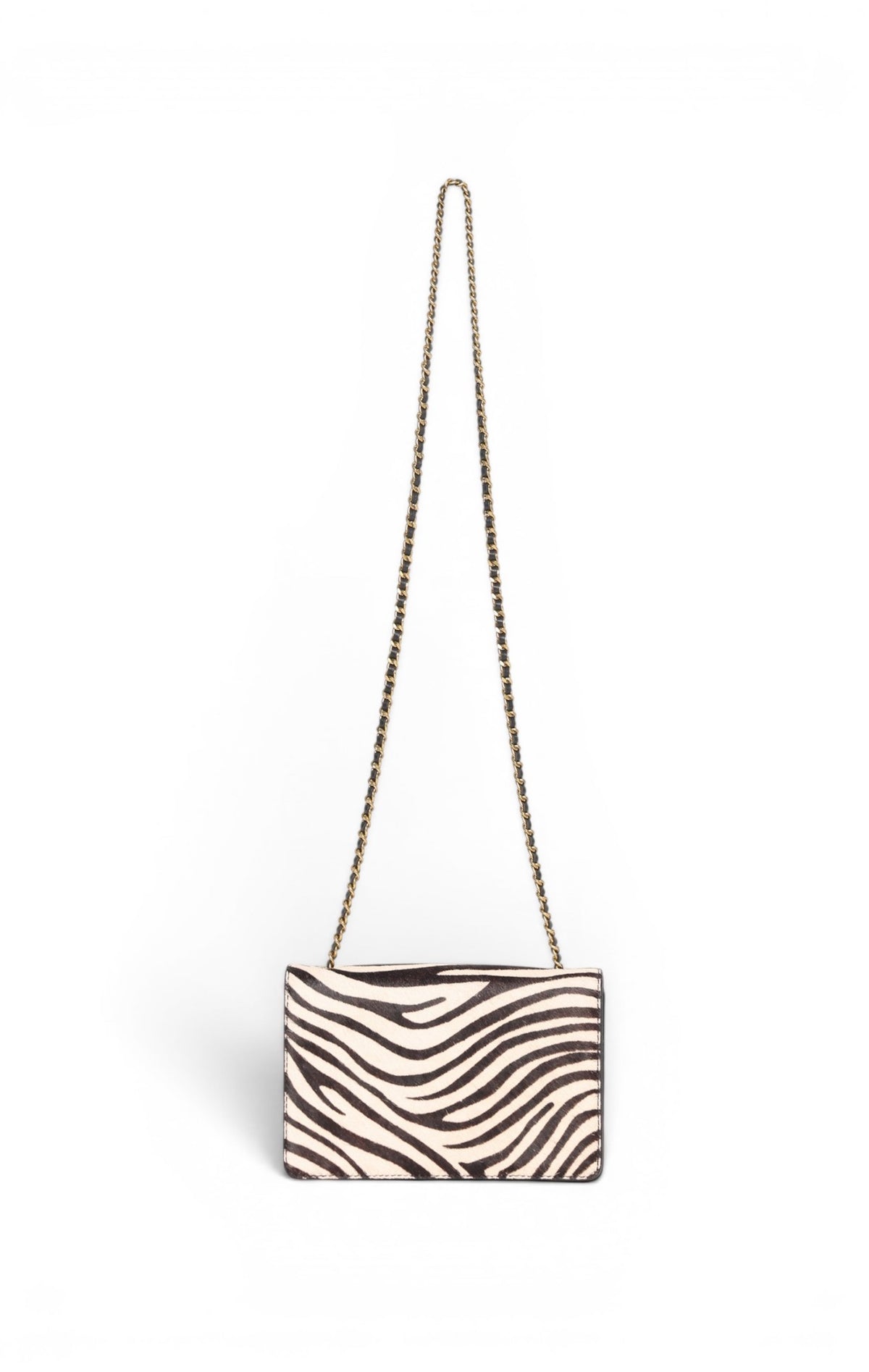 Addison Mini Flap, Zebra Calf Hair