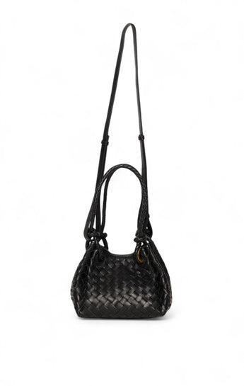 Kinsley Woven Top Handle, Black
