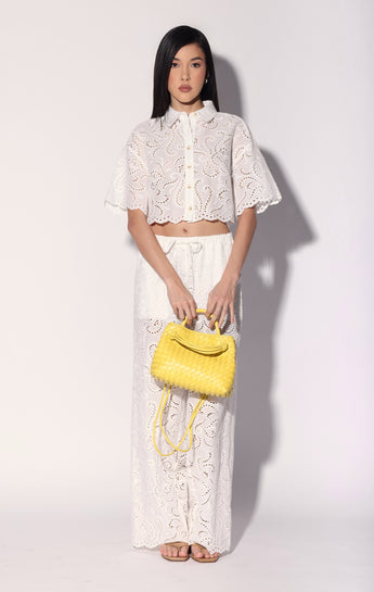 Hazel Mini Tote, Cyber Yellow
