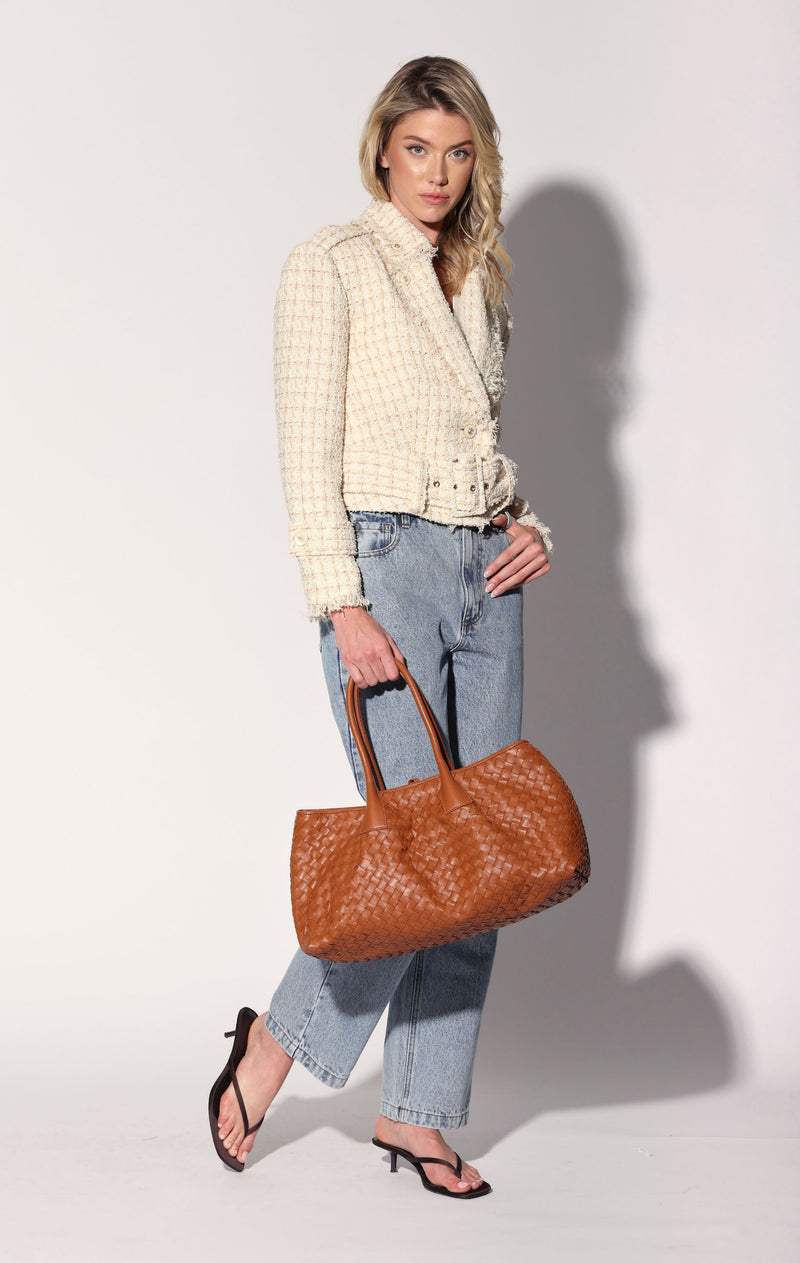 Alina Large Tote, Almond