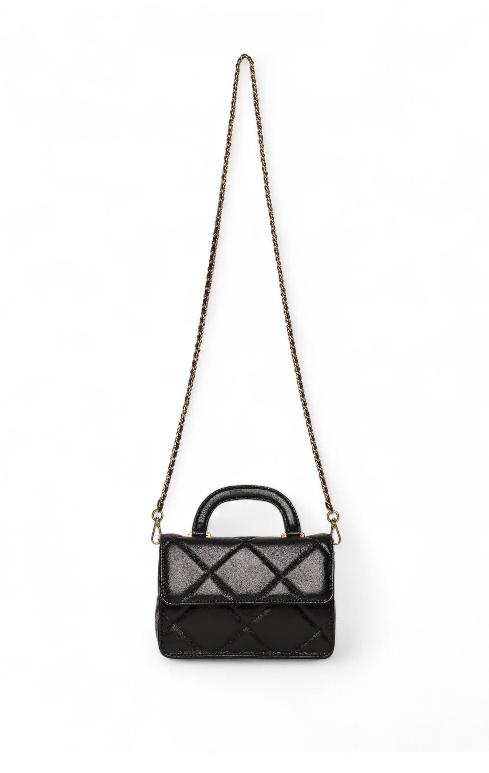 Genevieve Mini Top Handle, Black