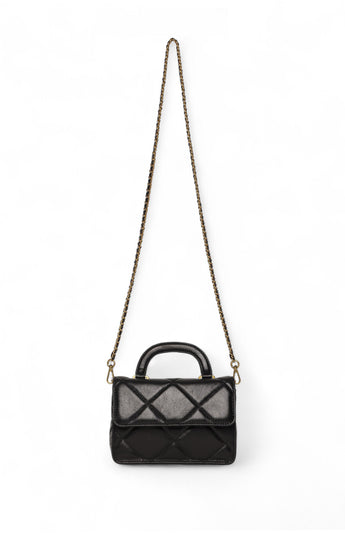Genevieve Mini Top Handle, Black