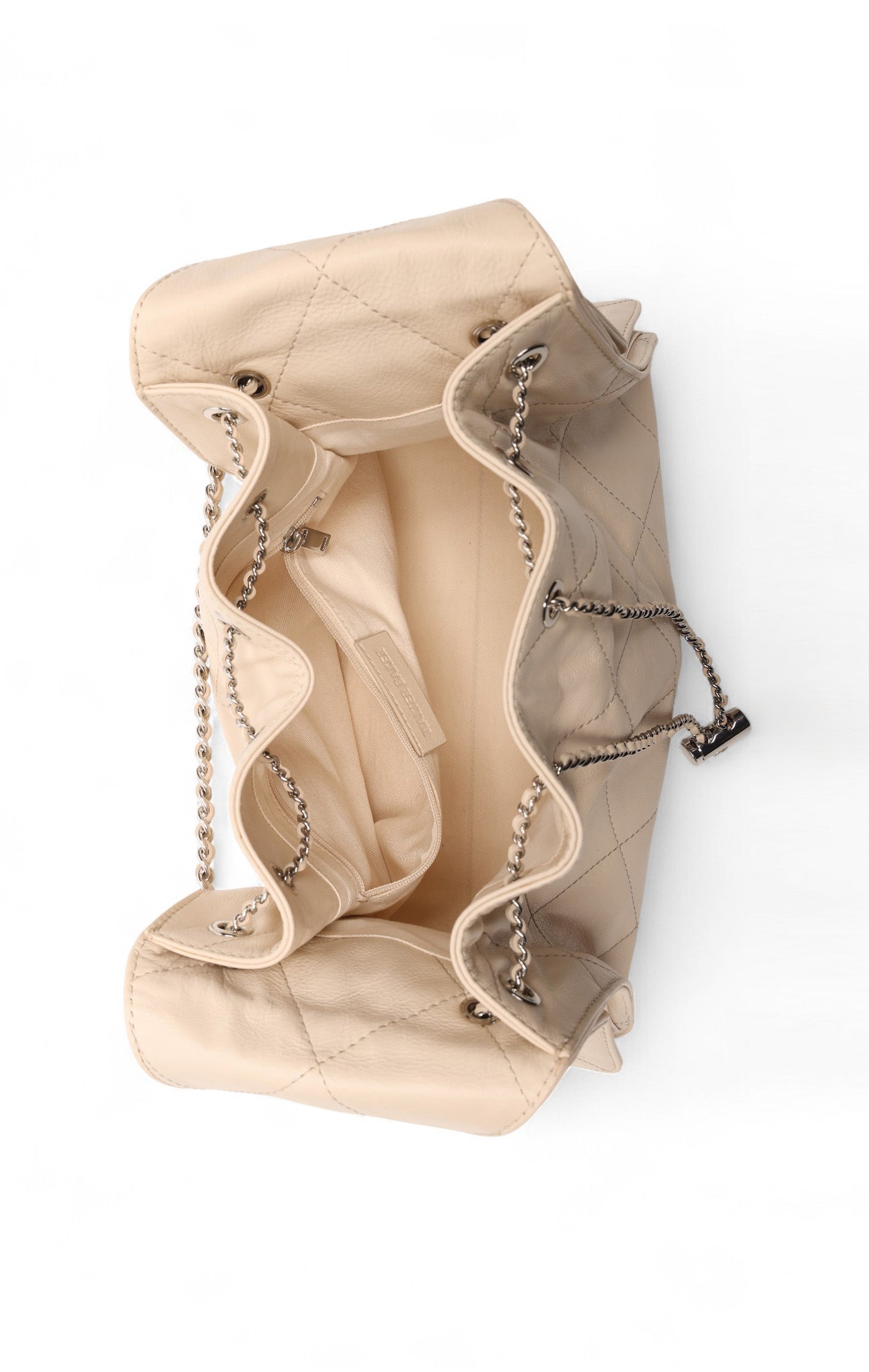 Valeria Quilted Bucket, Oyster
