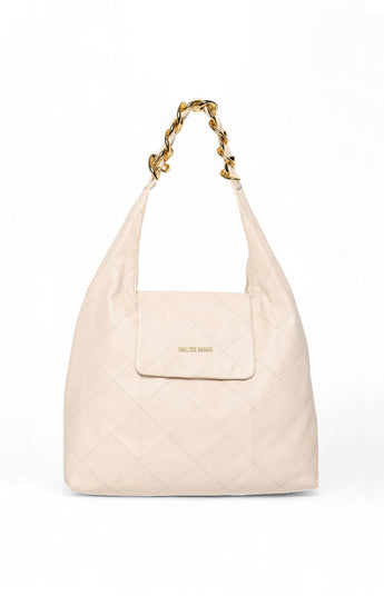 Anastasia Quilted Shoulder, Oyster