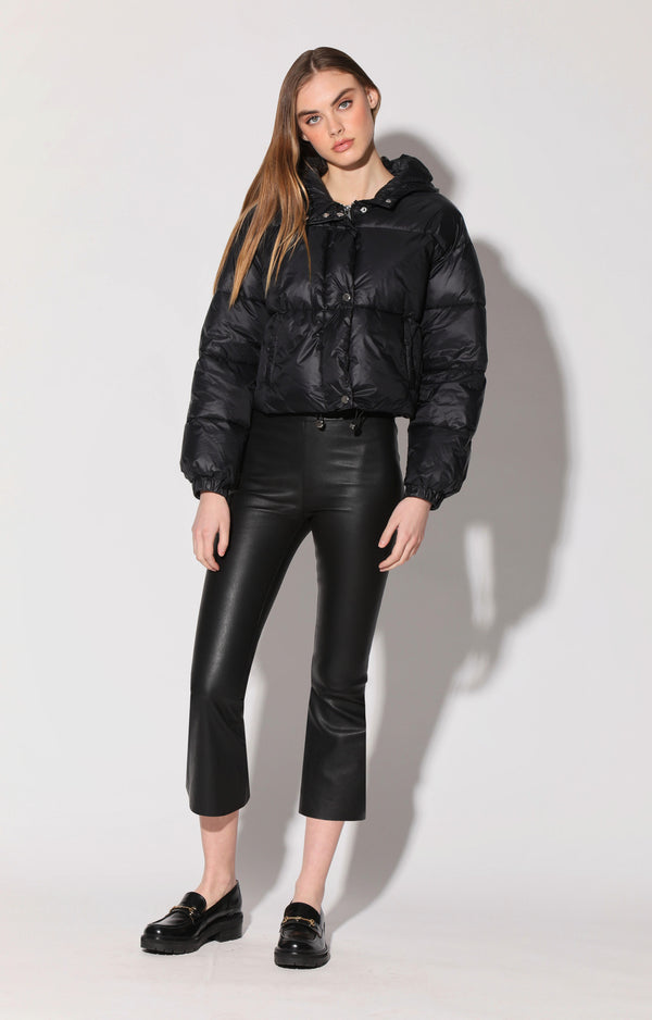 Luisa Pant, Black - Stretch Leather (Fall 2024)