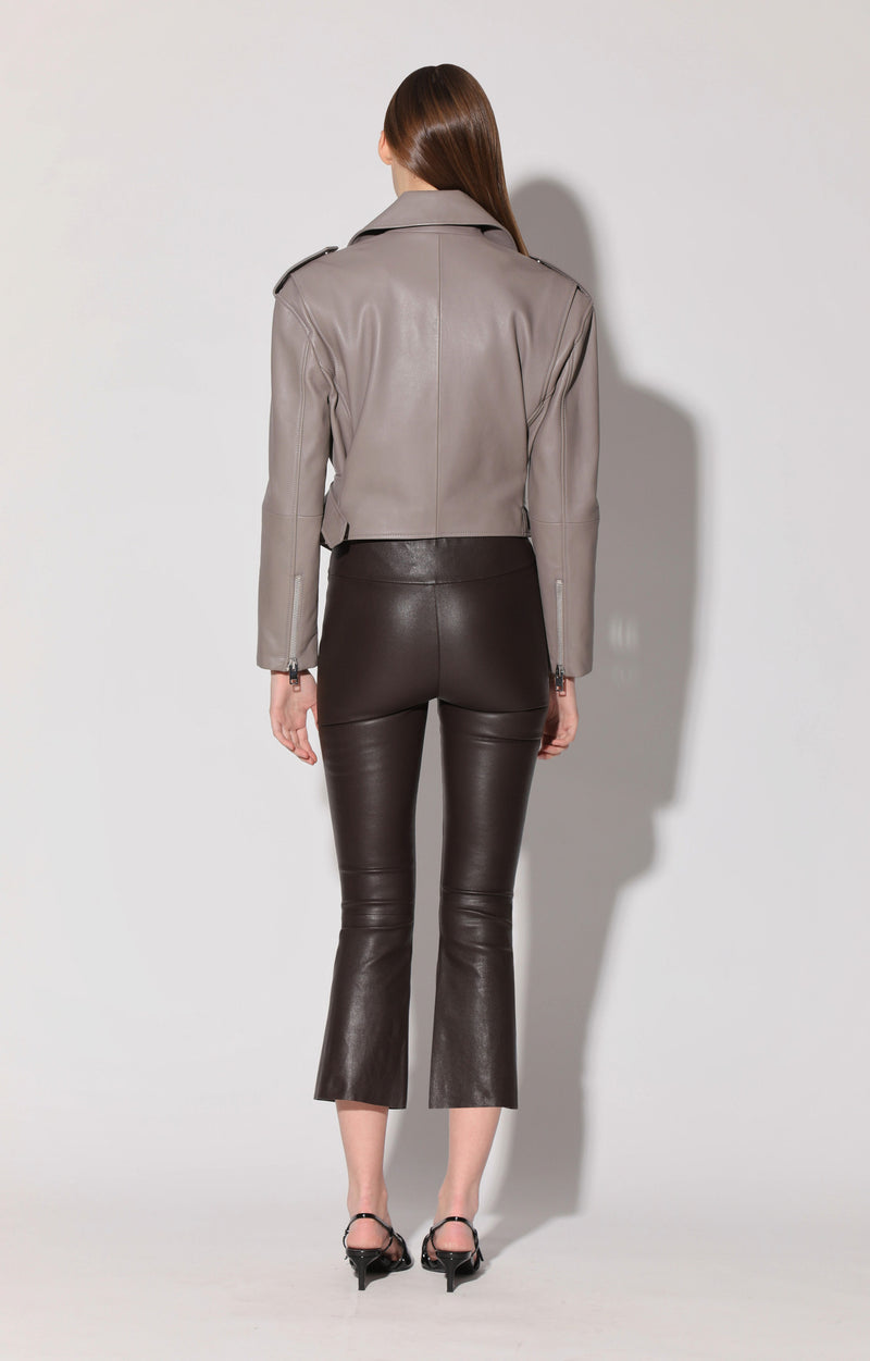 Luisa Pant, Mocha - Stretch Leather