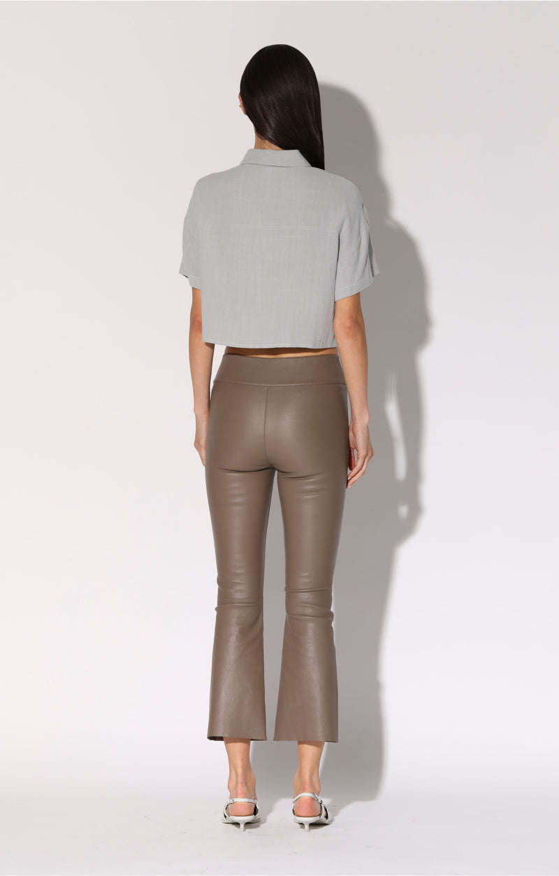 Luisa Pant, Sand - Stretch Leather
