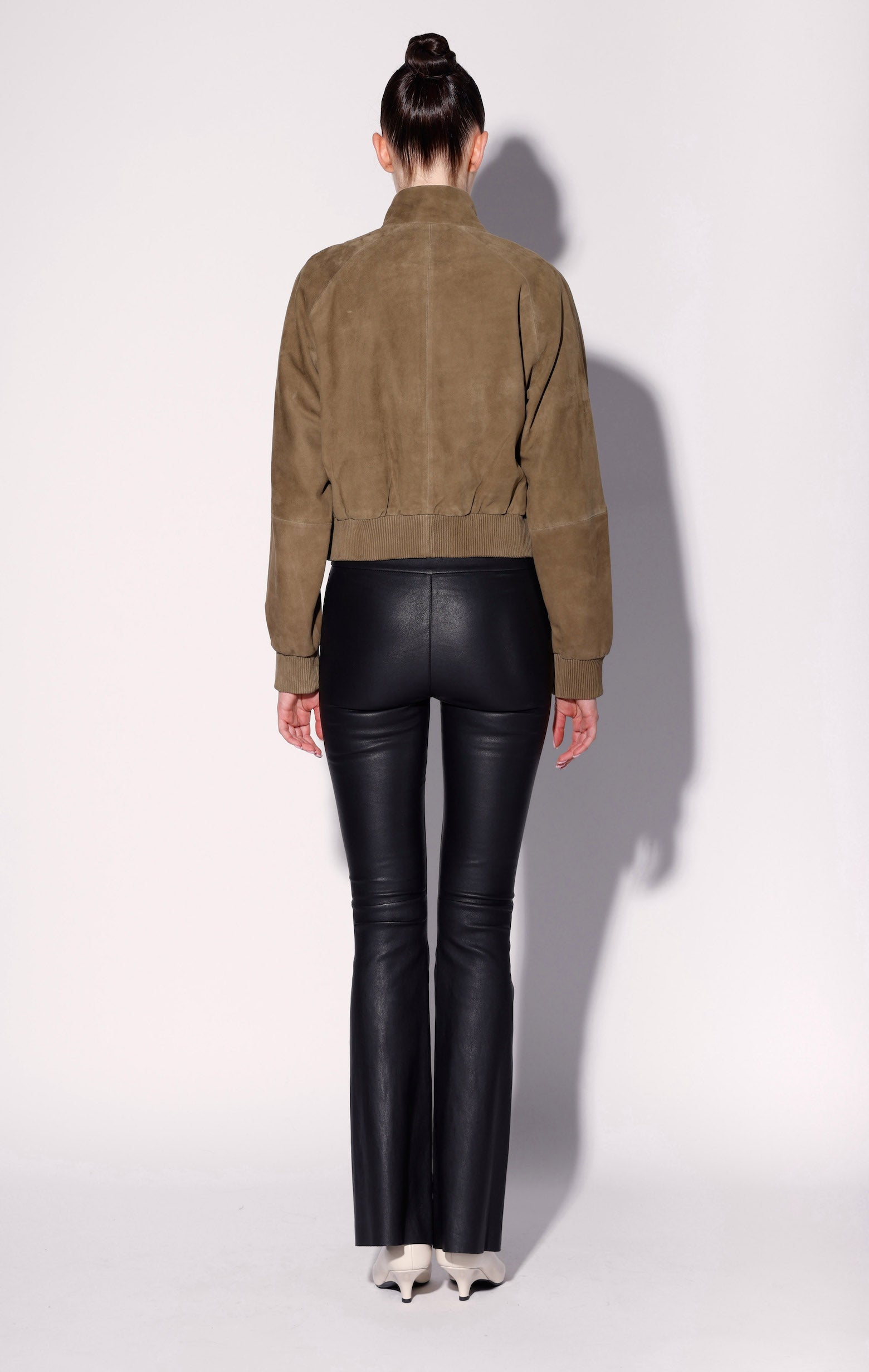 Lexie Pant, Black - Stretch Leather