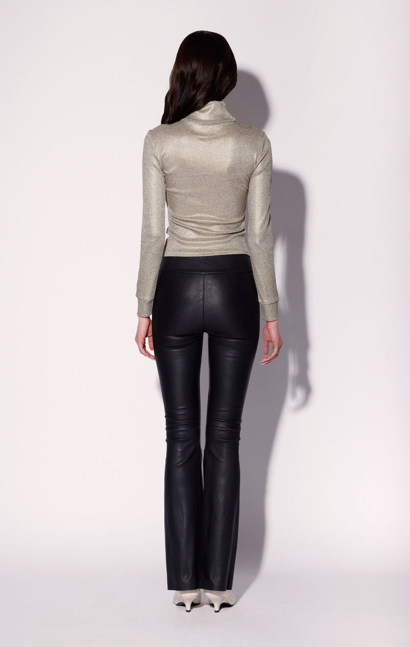 Lexie Pant, Black - Stretch Leather