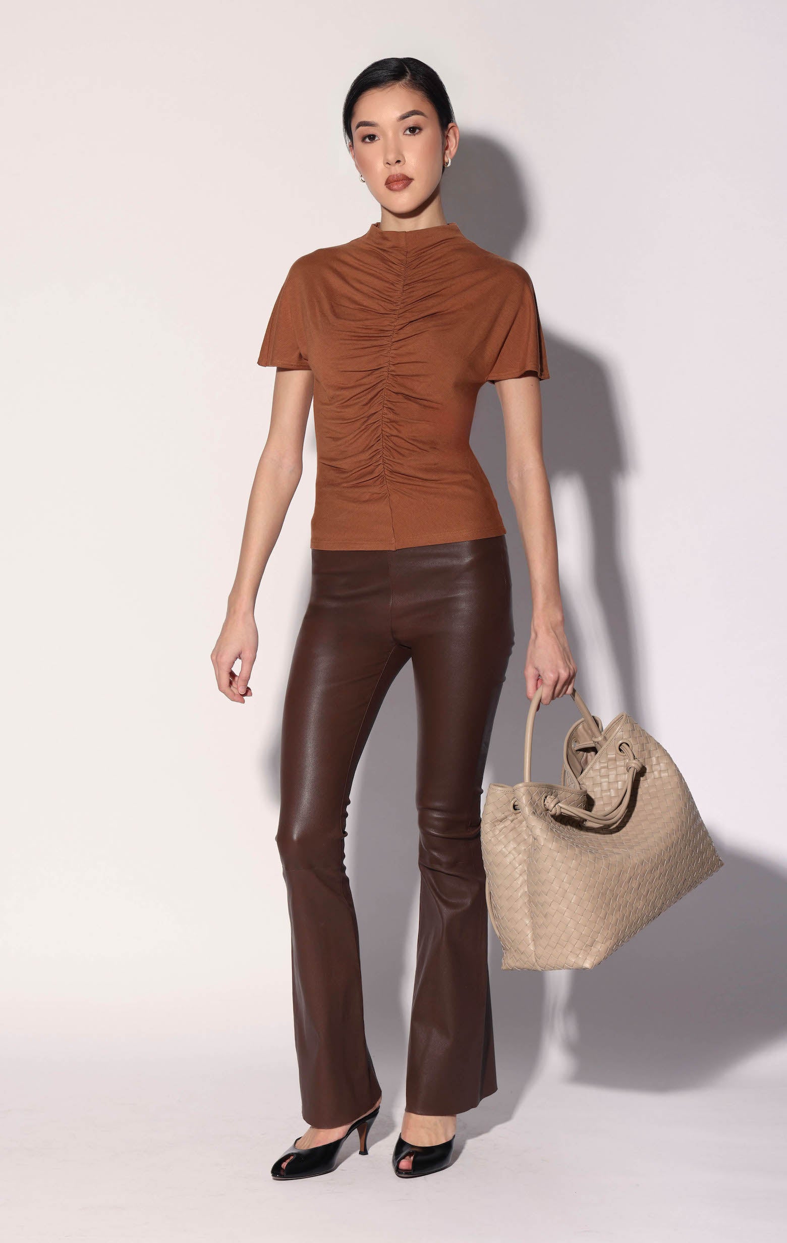 Lexie Pant, Walnut - Leather (Fall 2026)